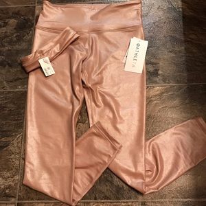 Athleta shimmer tights + headband